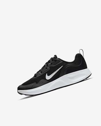 Black / White Boys' Nike Wearallday Sneakers | UK2886