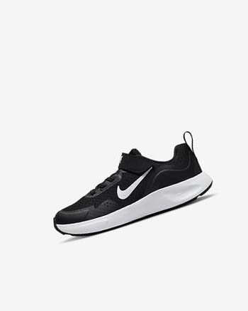 Black / White Boys' Nike Wearallday Sneakers | UK5499