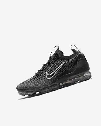 Black / White / Dark Grey / Black Boys' Nike Air VaporMax 2021 FK Sneakers | UK4645