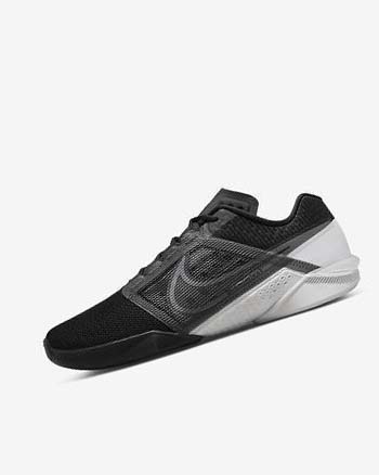 Black / White / Grey Men's Nike Zoom Metcon Turbo 2 Training Shoes | UK5006