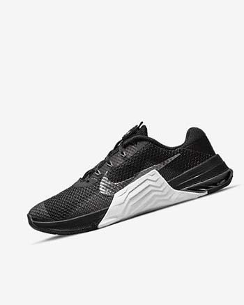 Black / White / Grey / Metal Dark Grey Women's Nike Metcon 7 Training Shoes | UK2830