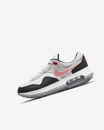 Black / White / Grey / Red Girls' Nike Air Max Motif Shoes | UK3145