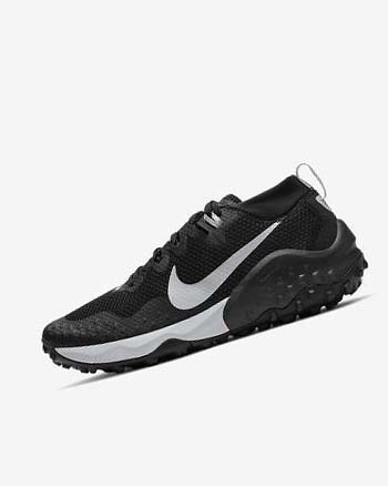 Black / White Men's Nike Wildhorse 7 Trail Running Shoes | UK5204