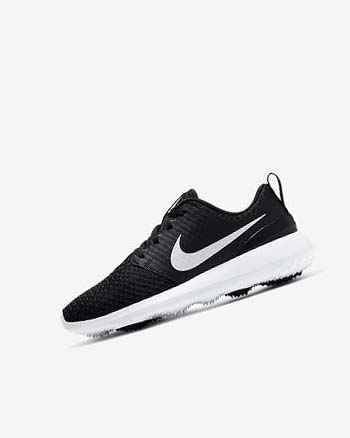 Black / White / Metal White Girls' Nike Roshe G Jr. Golf Shoes | UK3205