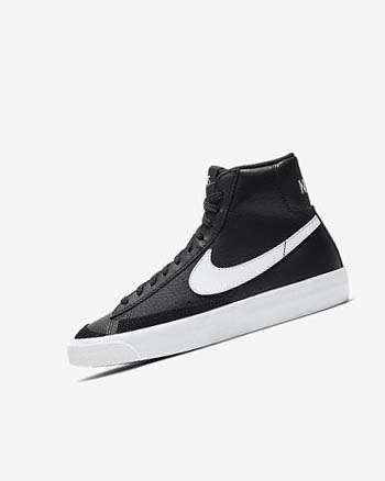 Black / White / Orange Boys' Nike Blazer Mid '77 Sneakers | UK4709