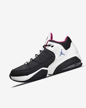 Black / White / Pink / Blue Men's Nike Jordan Max Aura 3 Basketball Shoes | UK4540