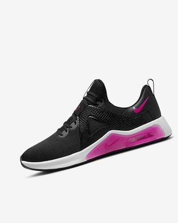 Black / White / Pink Women's Nike Air Max Bella TR 5 Training Shoes | UK5450