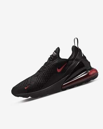 Black / White / Red Men's Nike Air Max 270 Casual Shoes | UK4871