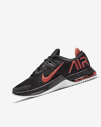 Black / White / Red Men's Nike Air Max Alpha Trainer 4 Training Shoes | UK5561