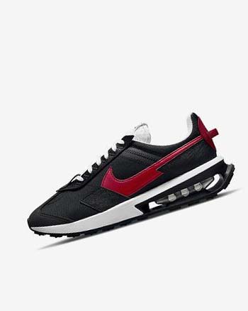 Black / White / Red Men's Nike Air Max Pre-Day Sneakers | UK3183