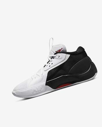 Black / White / Red Men's Nike Jordan Zoom Separate Basketball Shoes | UK4691