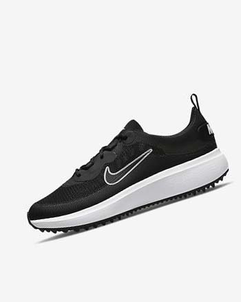 Black / White Women's Nike Ace Summerlite Golf Shoes | UK1178