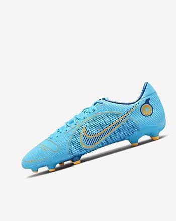 Blue / Orange Men's Nike Mercurial Vapor 14 Academy MG Football Boots | UK2985