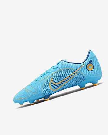 Blue / Orange Women's Nike Mercurial Vapor 14 Academy MG Football Boots | UK2779