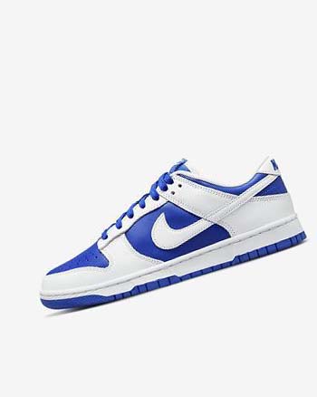 Blue / White / Blue Men's Nike Dunk Low Retro Sneakers | UK5469