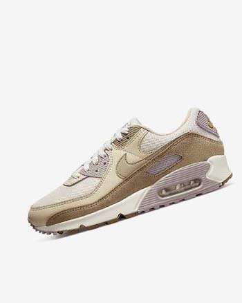 Brown / Light Purple / Khaki Women's Nike Air Max 90 Casual Shoes | UK2674