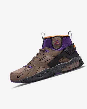 Brown / Purple / Light Men's Nike ACG Air Mowabb Sneakers | UK4552