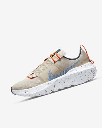 Cream / White / Light Blue Women's Nike Crater Impact Sneakers | UK2529