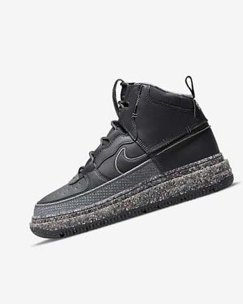 Dark Grey / Grey / Dark Grey / Black Men's Nike Air Force 1 Boots | UK5127