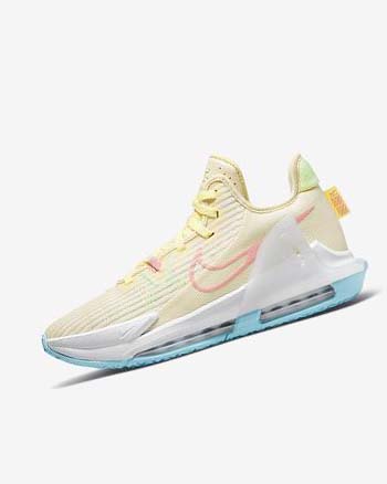 Green / Blue Women's Nike LeBron Witness 6 Basketball Shoes | UK5590