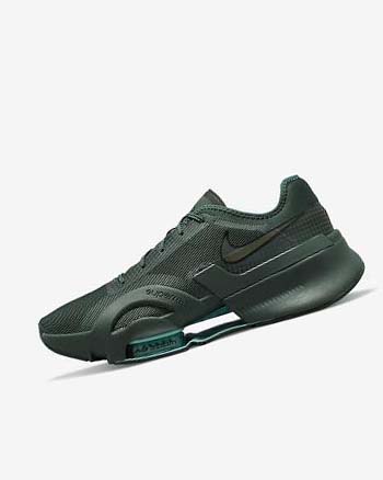 Green / Turquoise / Black / Multicolor Men's Nike Air Zoom SuperRep 3 Training Shoes | UK2610