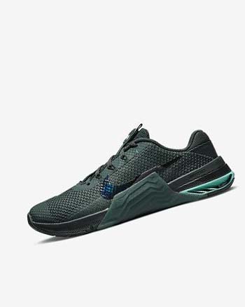 Green / Turquoise / Black / Multicolor Women's Nike Metcon 7 Training Shoes | UK3216