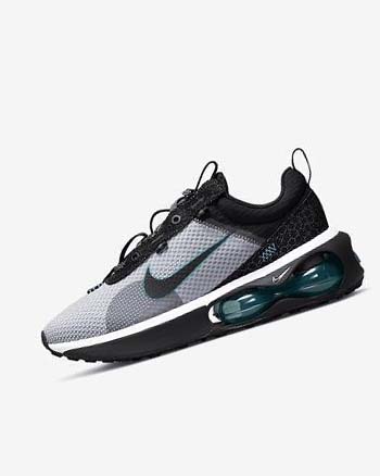 Grey / Black / White Men's Nike Air Max 2021 SE Casual Shoes | UK3288