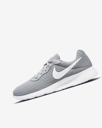 Grey / Black / White Men's Nike Tanjun Sneakers | UK3271