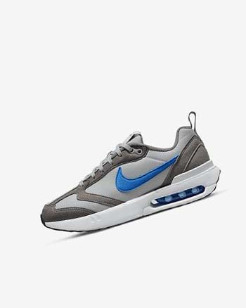 Grey / Blue Grey / White / Blue Girls' Nike Air Max Dawn Sneakers | UK4537