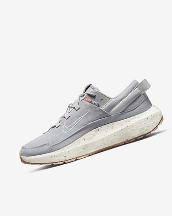 Grey / Brown Men's Nike Crater Remixa Sneakers | UK2665