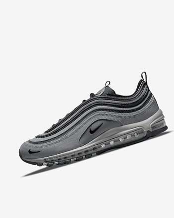 Grey / Dark Grey / Grey / Black Men's Nike Air Max 97 Casual Shoes | UK4800