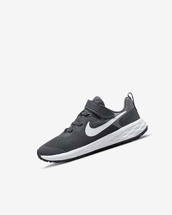 Grey / Grey / White Boys' Nike Revolution 6 Running Shoes | UK1212