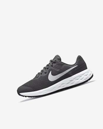 Grey / Grey / White Boys' Nike Revolution 6 Running Shoes | UK5447