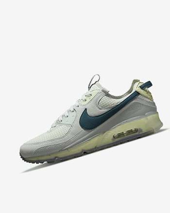 Grey / Light Green / Dark Turquoise Green Men's Nike Air Max Terrascape 90 Sneakers | UK5335