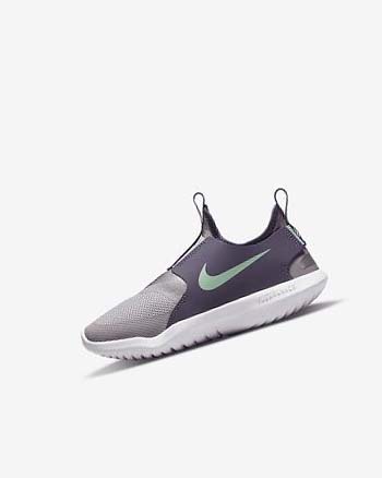 Grey / Purple / Mint Boys' Nike Flex Runner Shoes | UK3250