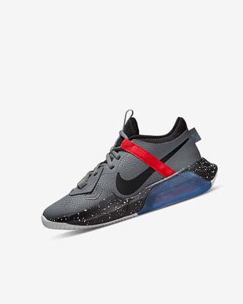 Grey / Red / Turquoise / Black Boys' Nike Air Zoom Crossover Basketball Shoes | UK4722