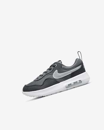 Grey / Turquoise / Dark Grey / Black Girls' Nike Air Max Motif Shoes | UK3087