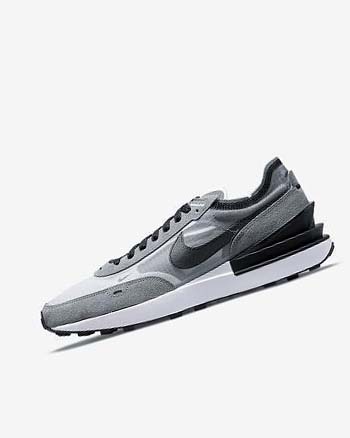 Grey / White / Grey / Black Men's Nike Waffle One SE Sneakers | UK1135