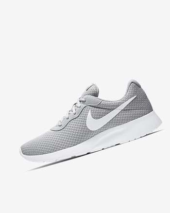 Grey / White Men's Nike Tanjun Sneakers | UK5507