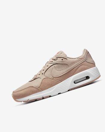 Khaki Grey / Rose / White / Pink Women's Nike Air Max SC Sneakers | UK4898