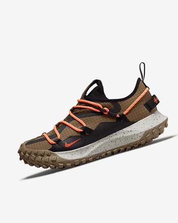 Khaki / Orange / Black Men's Nike ACG Mountain Fly Low GORE-TEX SE Sneakers | UK5553