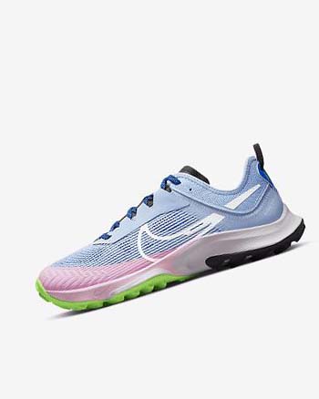 Light Blue / Royal / Black / White Women's Nike Air Zoom Terra Kiger 8 Trail Running Shoes | UK2223