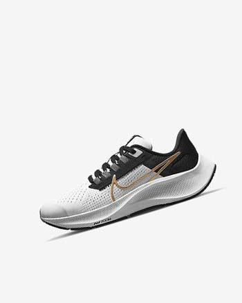 Light Grey / Grey / Metal Gold Boys' Nike Air Zoom Pegasus 38 Running Shoes | UK2986