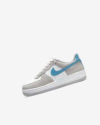 Light Grey / White / Light Grey Boys' Nike Force 1 LV8 Shoes | UK2559