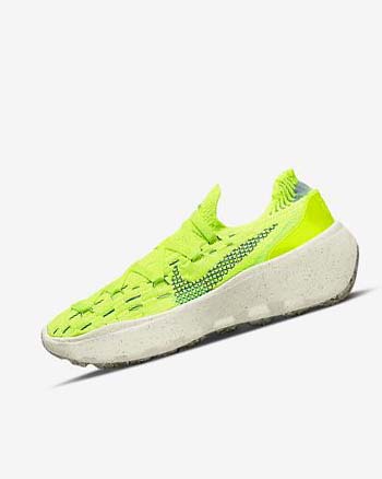 Light Lemon / Green / Turquoise Women's Nike Space Hippie 04 Sneakers | UK1114