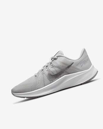 Metal / Grey Women's Nike Quest 4 Premium Running Shoes | UK5512