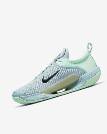 Mint / Obsidian Women's Nike Court Zoom NXT Tennis Shoes | UK3070