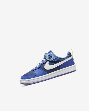 Navy / Blue / Blue / White Boys' Nike Court Borough Low 2 Lil Fruits Shoes | UK4610