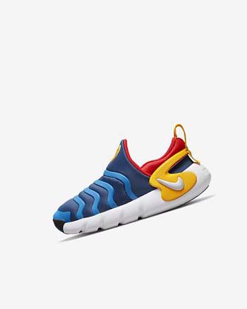 Navy / Light Blue / Gold / White Girls' Nike Dynamo Go Shoes | UK2271