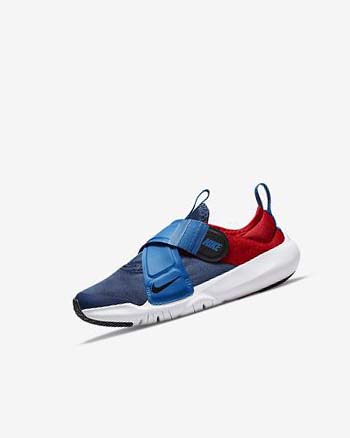 Navy / Light Blue / Red / Black Boys' Nike Flex Advance Shoes | UK5077